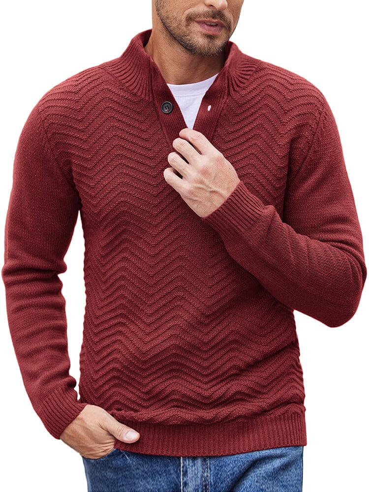Casual Cable Knit Henley Sweater (US Only) - Image 7