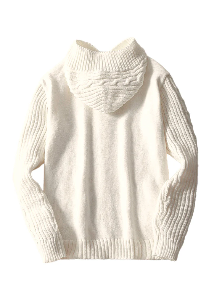 Casual Cable Knit Open Front Cardigan - Image 5