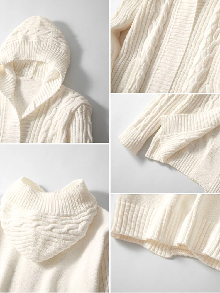 Casual Cable Knit Open Front Cardigan - Image 6