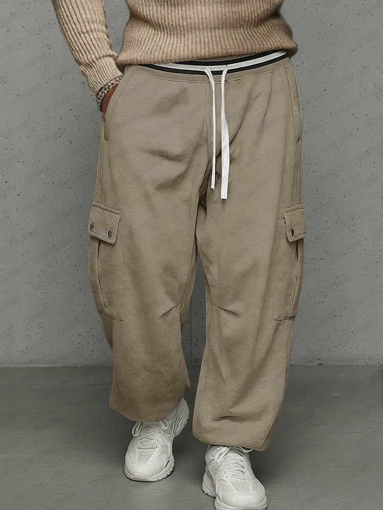 Casual Cargo Multi Pocket Sweatpants - Image 2