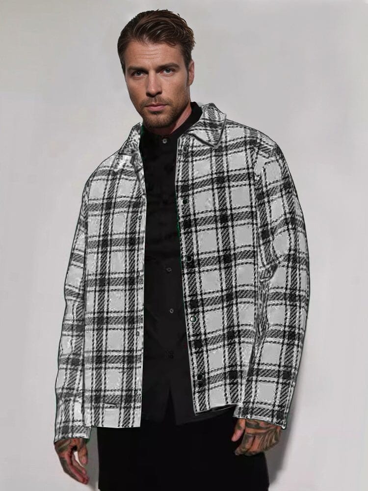 Casual Checked Tweed Shirt - Image 3