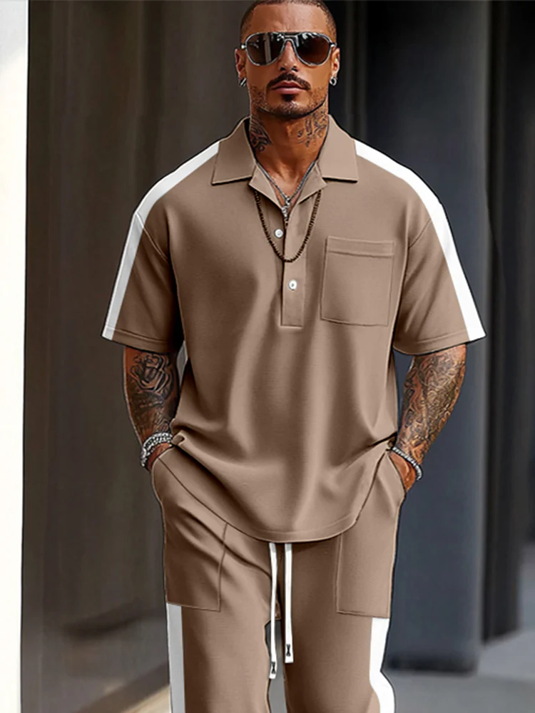 Casual Color-Blocking Sports Set - Image 3