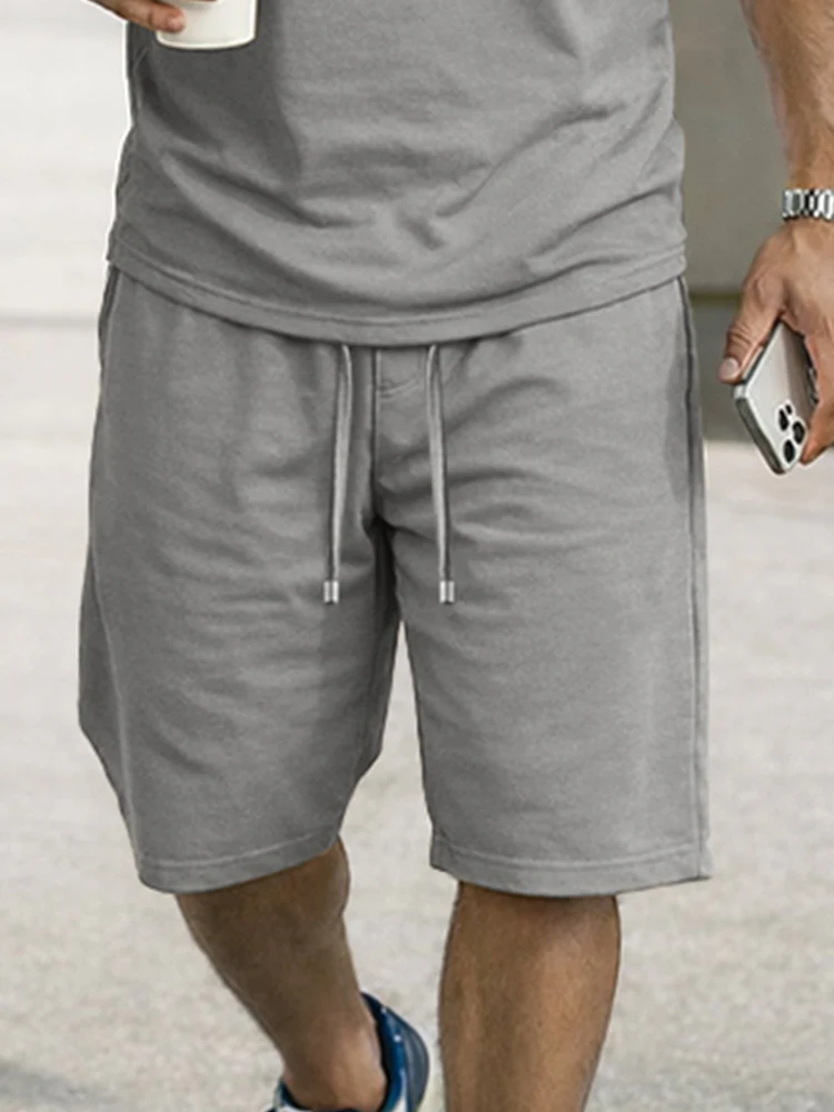 Casual Comfort Solid Hooded Tank Top Set - Image 4