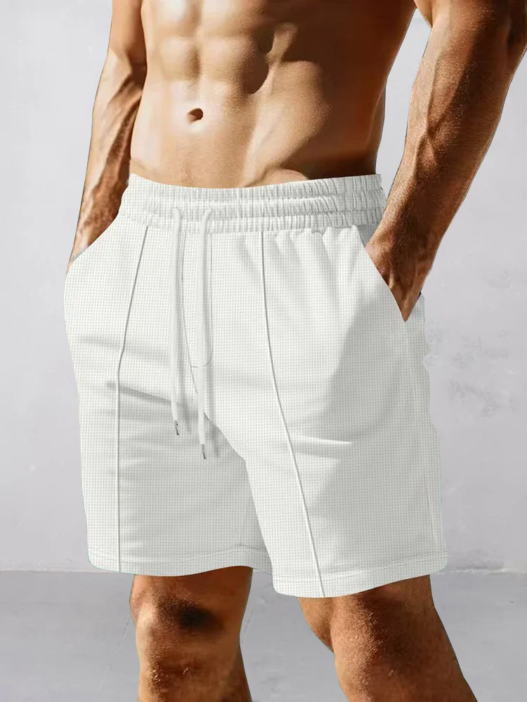 Casual Comfort Waffle Shorts - Image 2