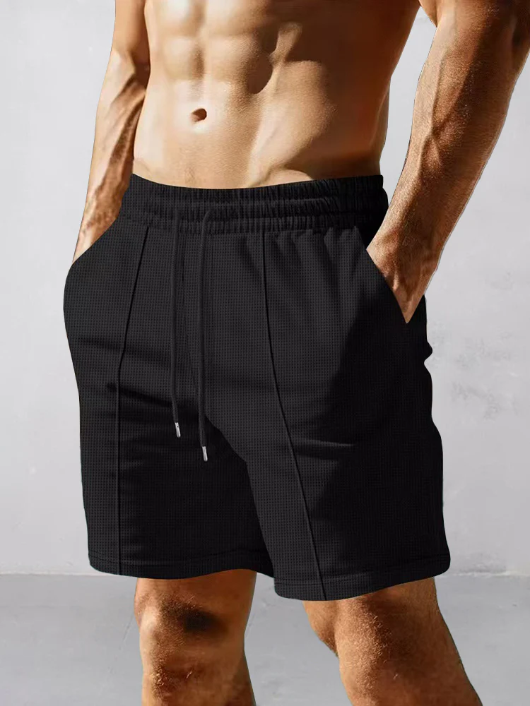Casual Comfort Waffle Shorts - Image 3