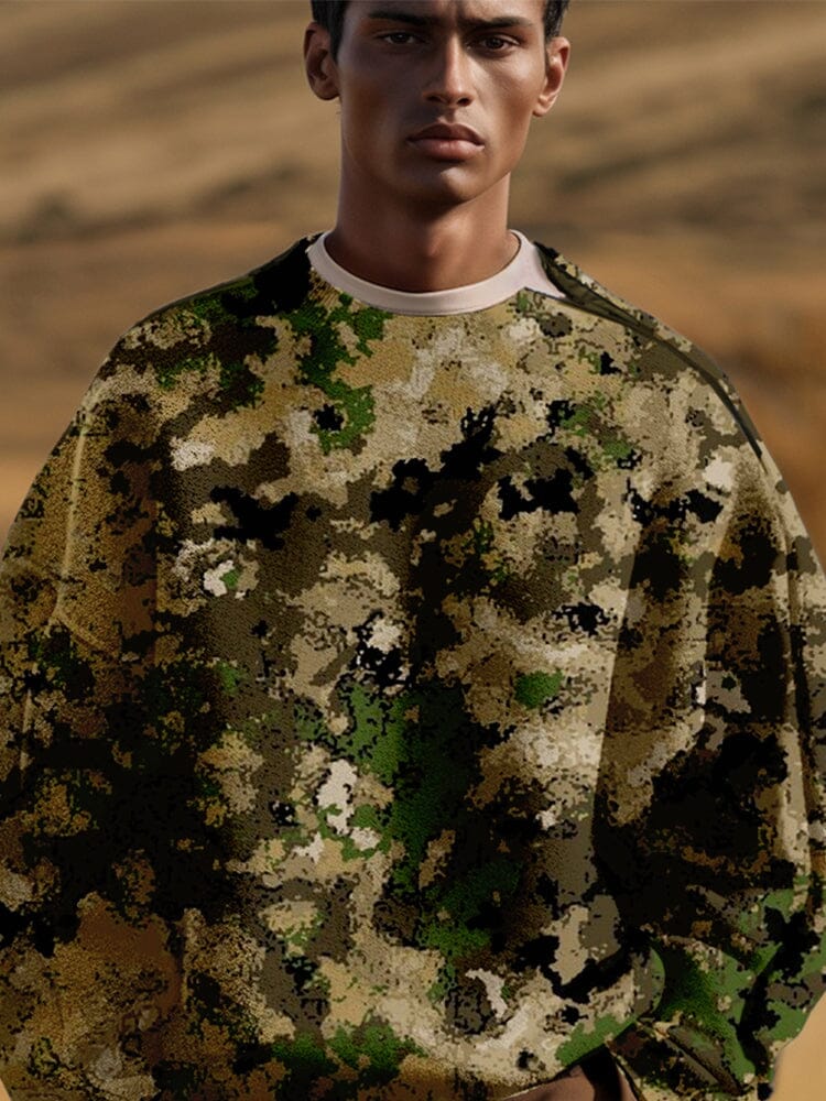 Casual Comfy Camo Sweatshirt - Image 2