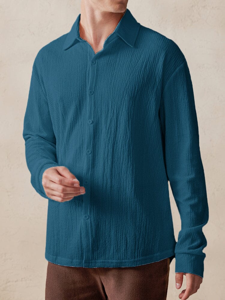 Casual Comfy Textured Shirt - Image 4