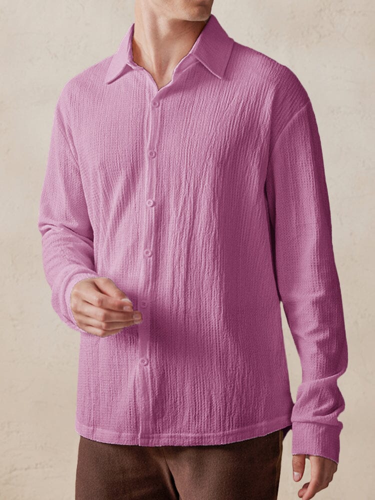 Casual Comfy Textured Shirt - Image 6
