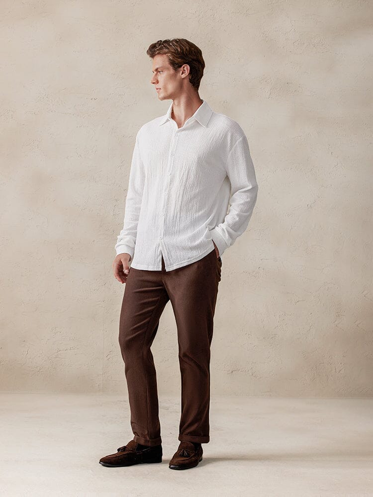 Casual Comfy Textured Shirt - Image 9