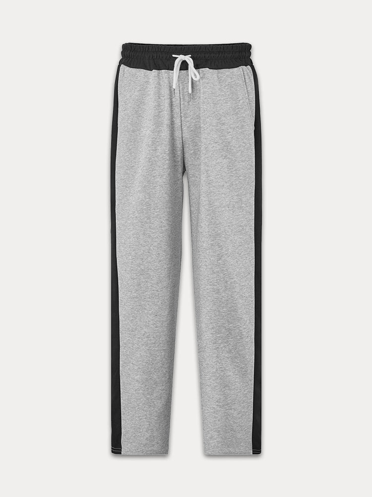 Casual Contrast Color Drawstring Jogger Pants - Image 8
