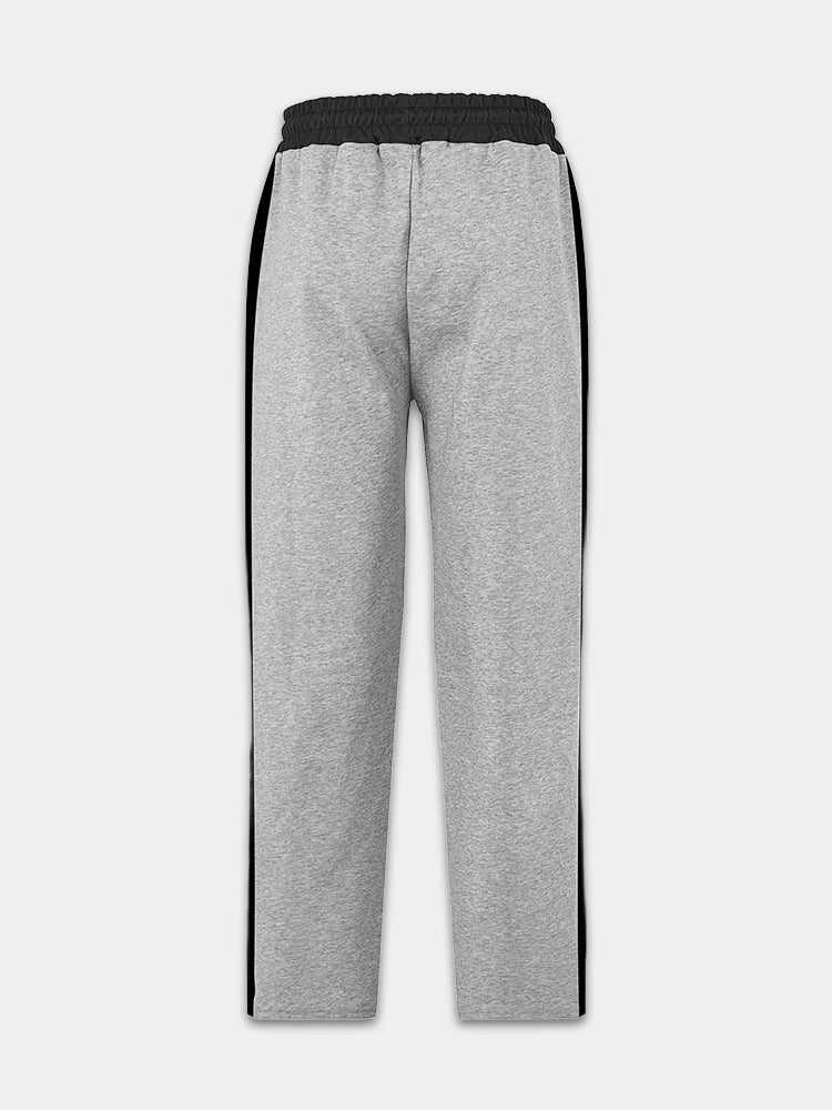 Casual Contrast Color Drawstring Jogger Pants - Image 9