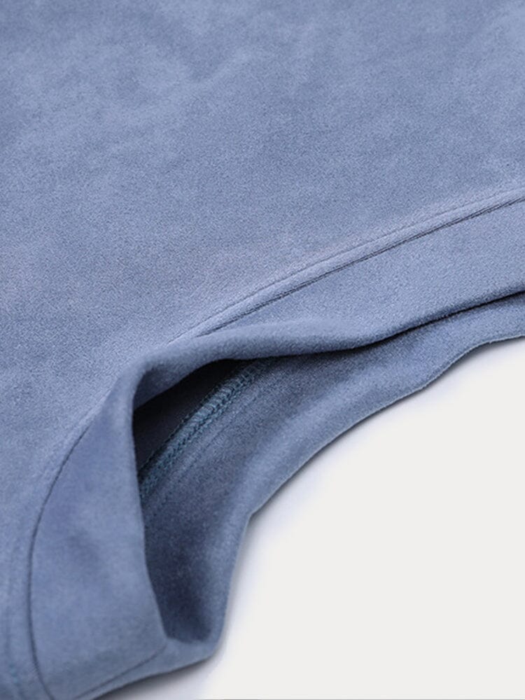 Casual Double Breasted Suede Vest - Image 7