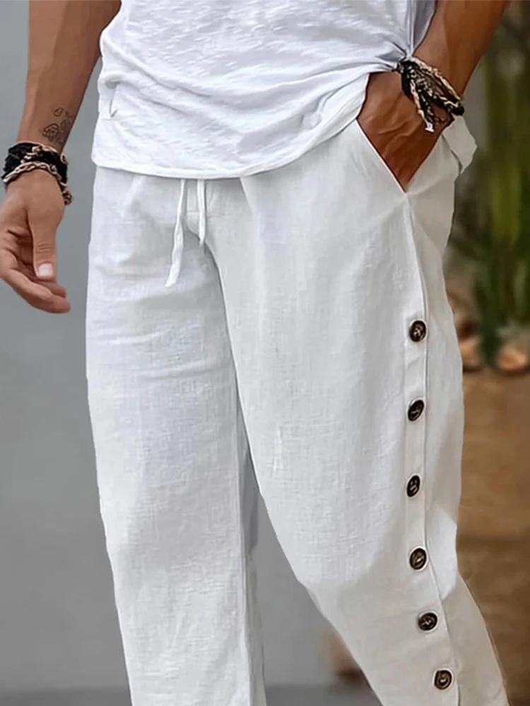 Casual Essential 100% Cotton Pants - Image 3