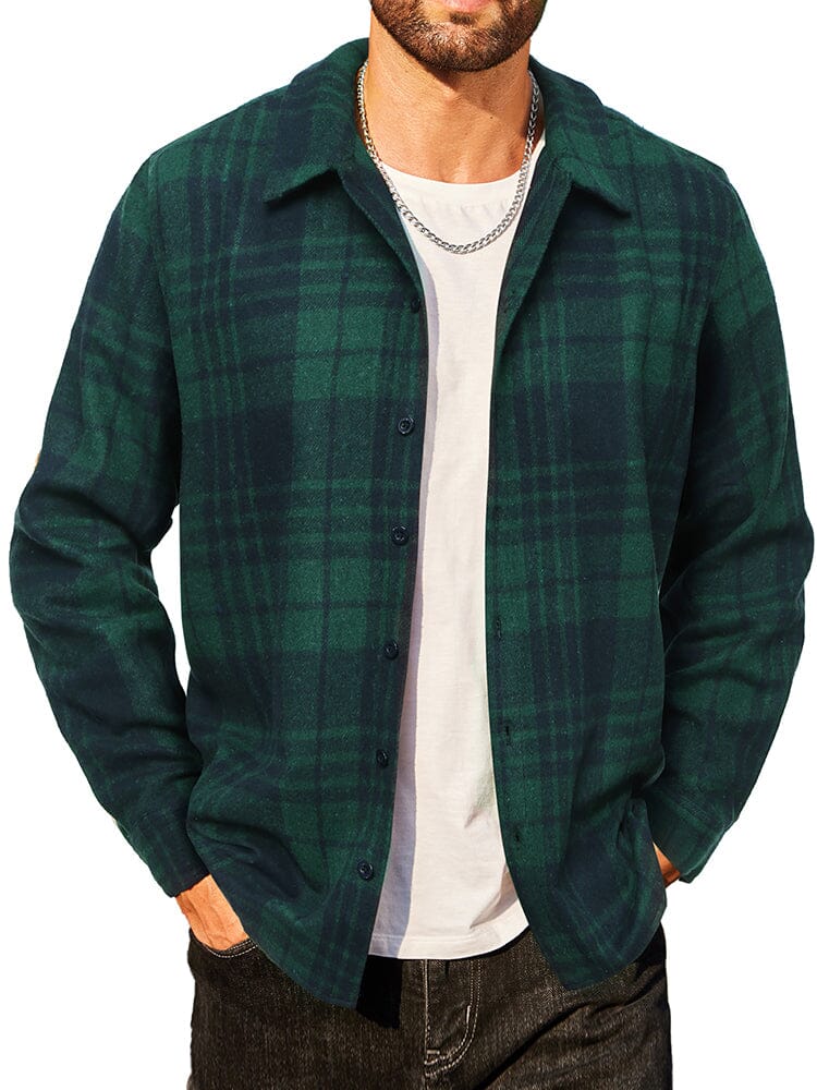 Casual Flannel Plaid Shirt - Image 9