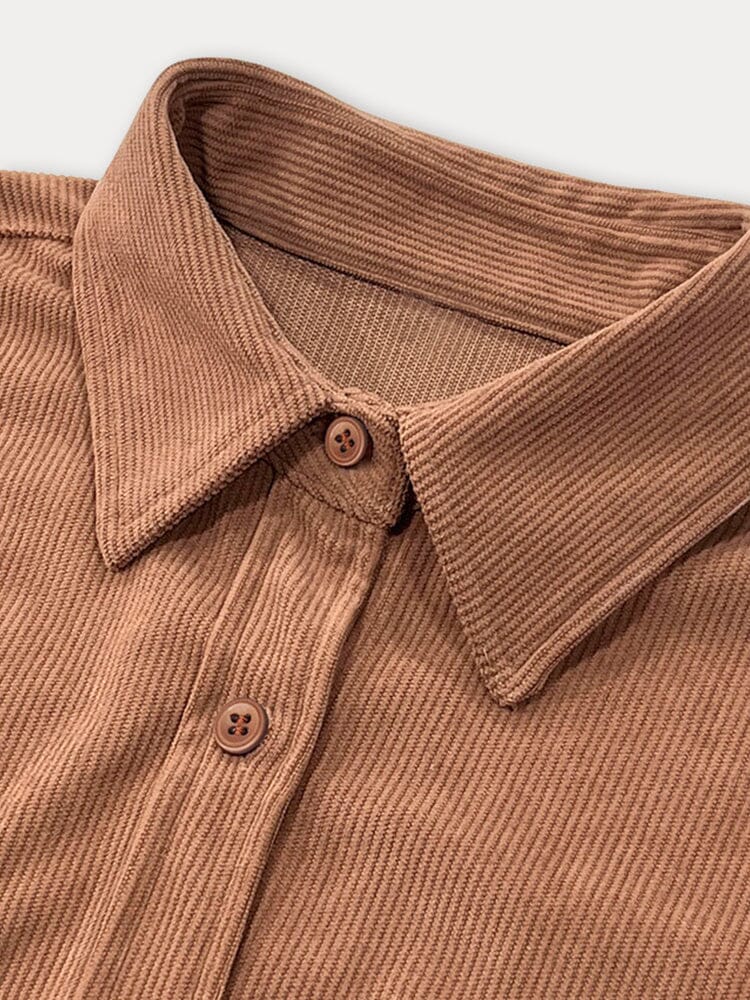 Casual Functional Corduroy Shirt - Image 8