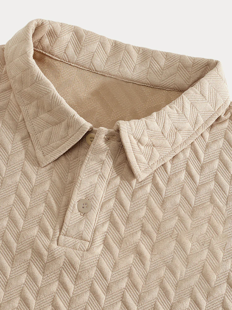 Casual Jacquard Textured Matching Set - Image 10