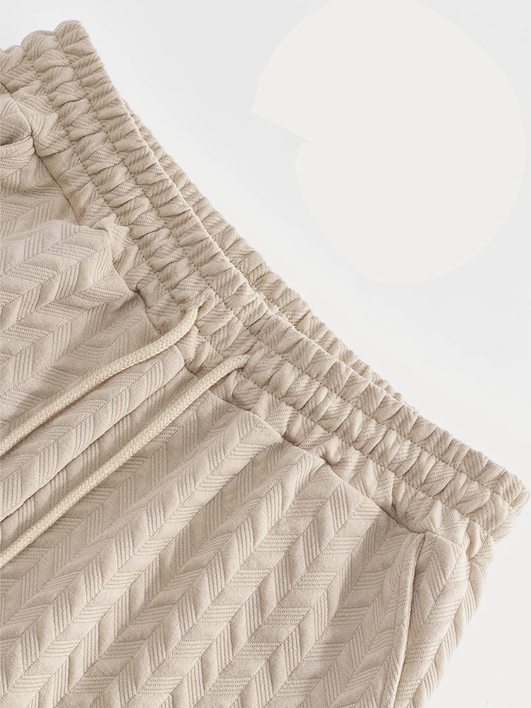 Casual Jacquard Textured Matching Set - Image 14