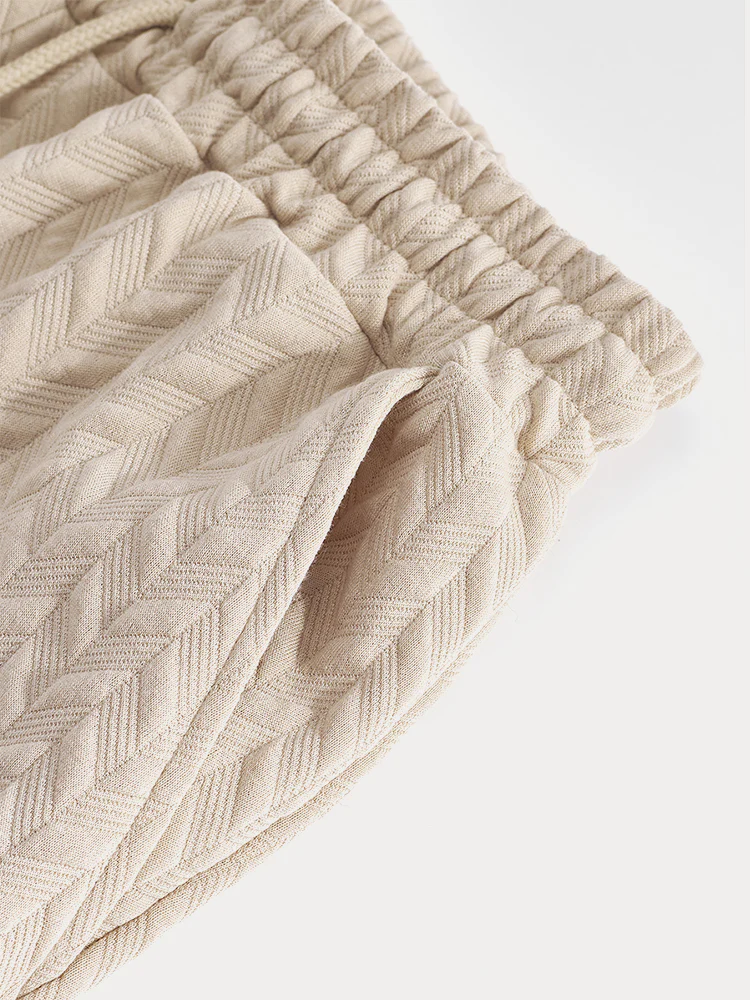 Casual Jacquard Textured Matching Set - Image 15