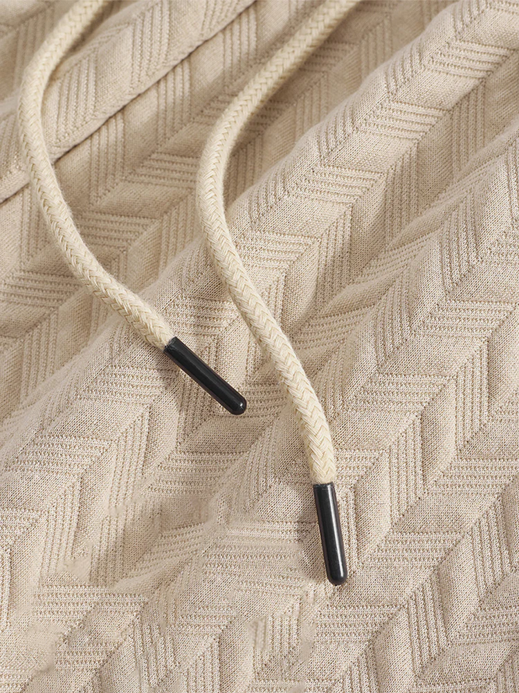 Casual Jacquard Textured Matching Set - Image 16
