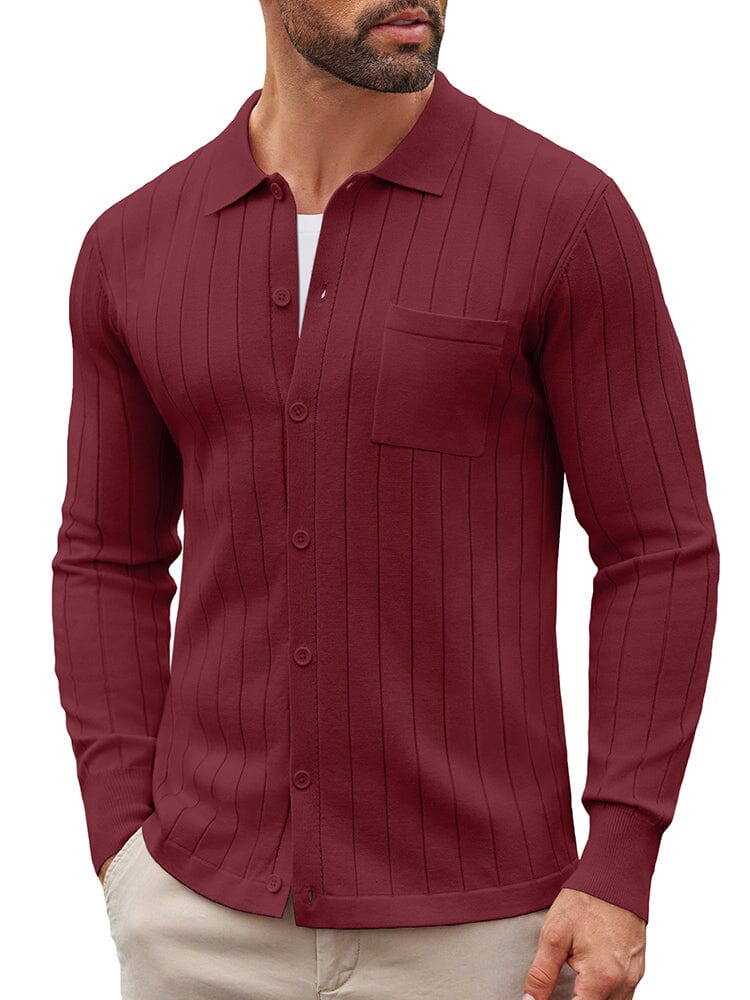 Casual Knit Ribbed Cardigan (US Only) - Image 10