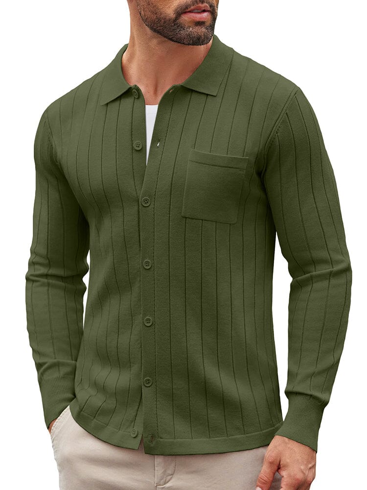 Casual Knit Ribbed Cardigan (US Only) - Image 3