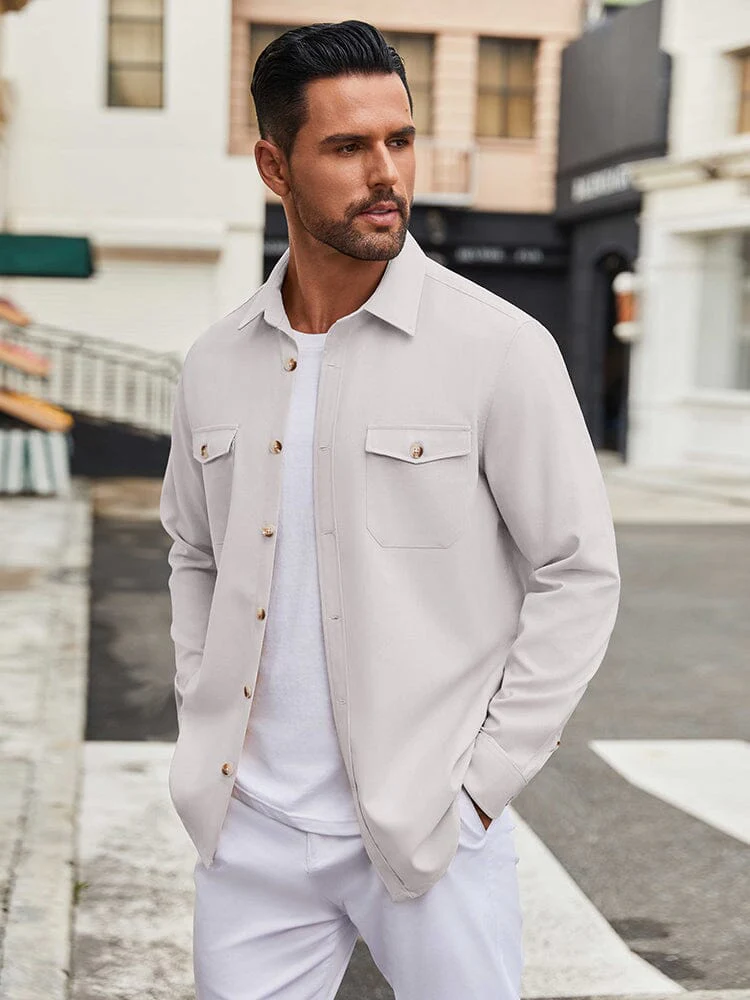 Casual Lightweight Shirt Jacket (US Only) - Image 10