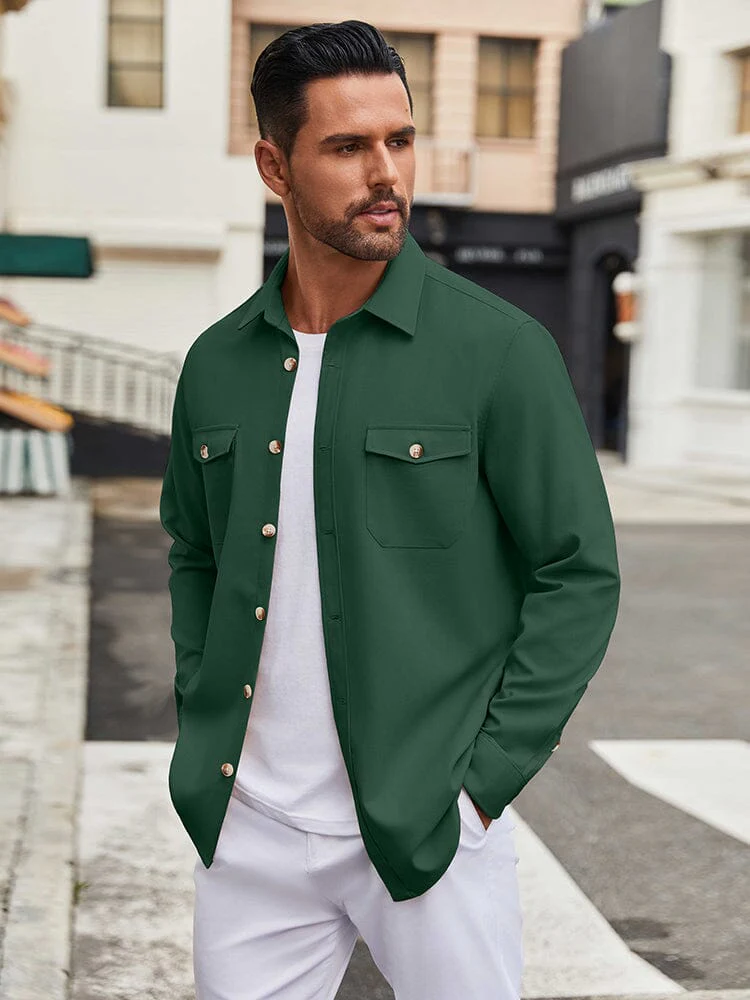 Casual Lightweight Shirt Jacket (US Only) - Image 6