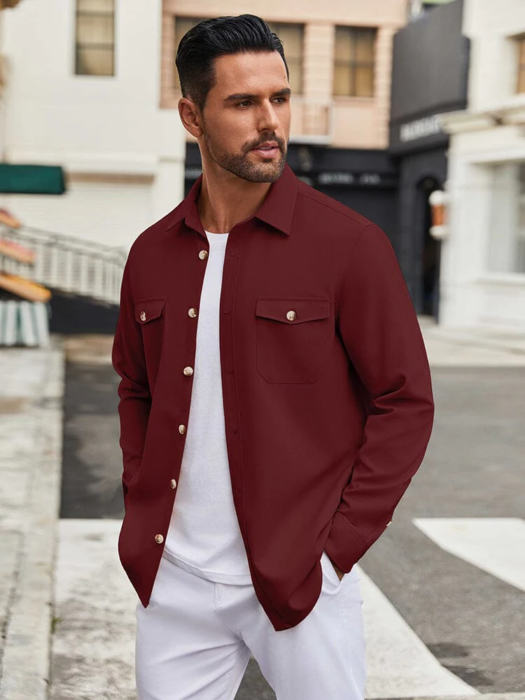 Casual Lightweight Shirt Jacket (US Only) - Image 8