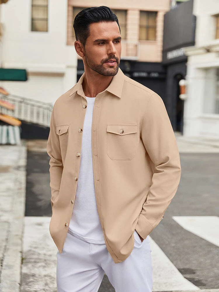 Casual Lightweight Shirt Jacket (US Only) - Image 9