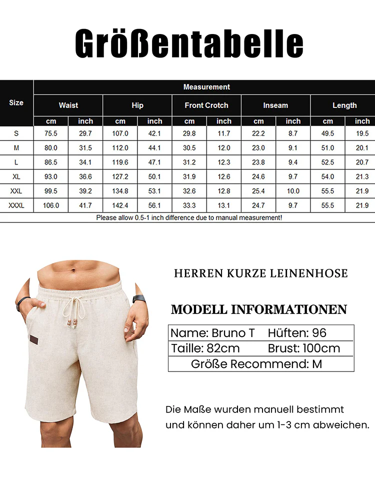 Casual Linen Blend Beach Shorts - Image 6