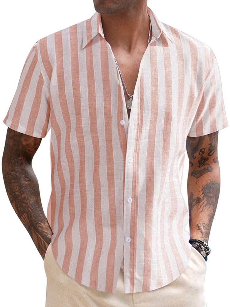 Casual Linen Blend Printed Shirt (US Only) - Image 14