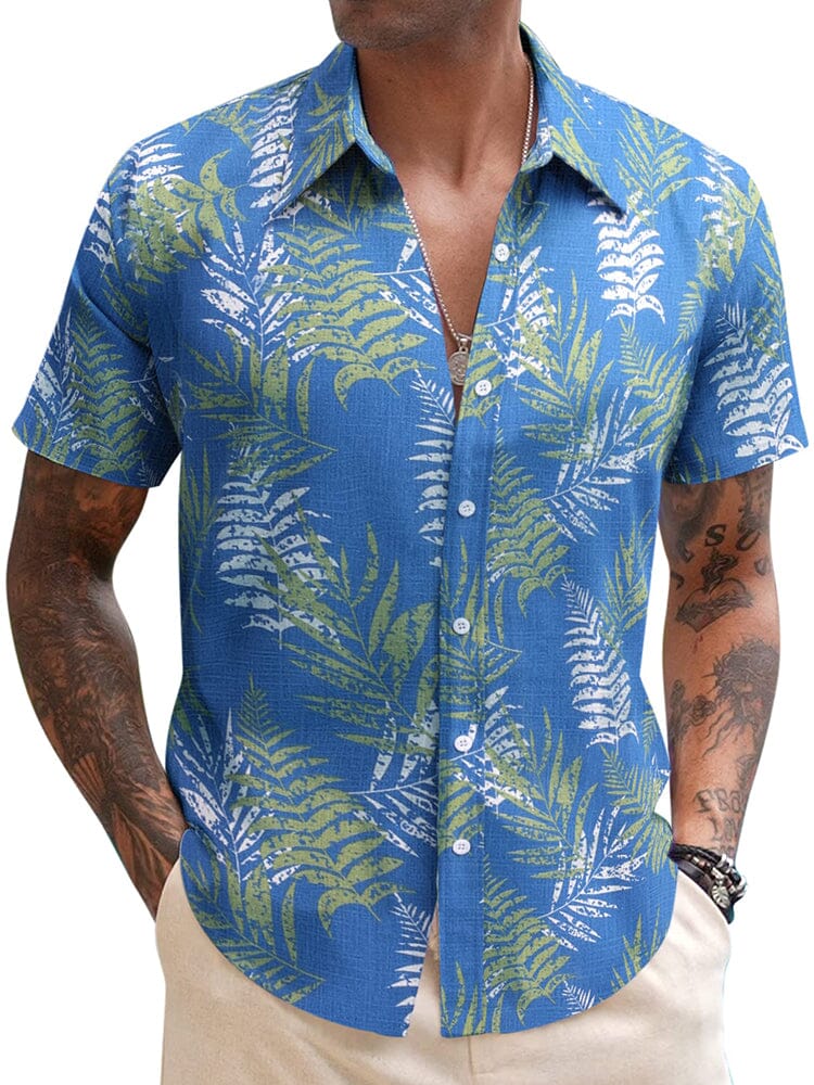 Casual Linen Blend Printed Shirt (US Only) - Image 6