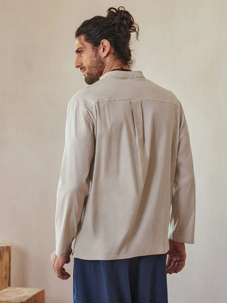 Casual Linen Blend Shirt - Image 3