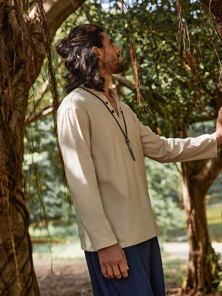 Casual Linen Blend Shirt - Image 6