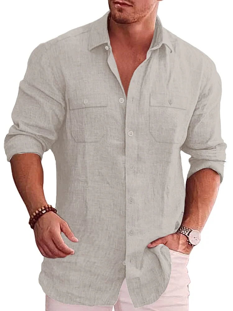 Casual Linen Blend Shirt (US Only) - Image 10
