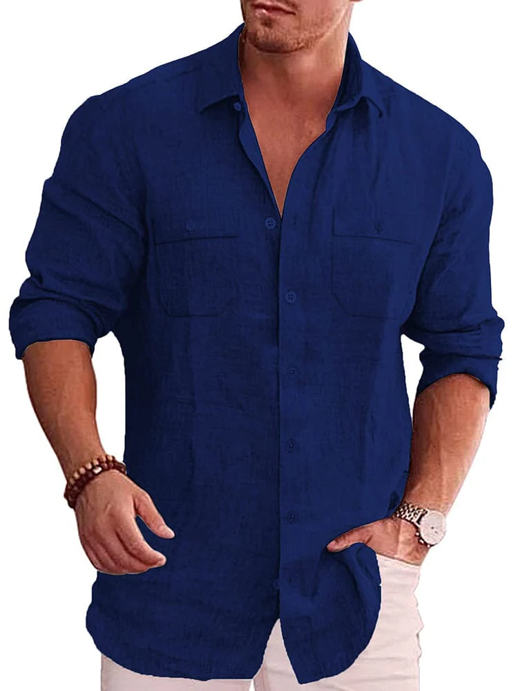 Casual Linen Blend Shirt (US Only) - Image 12