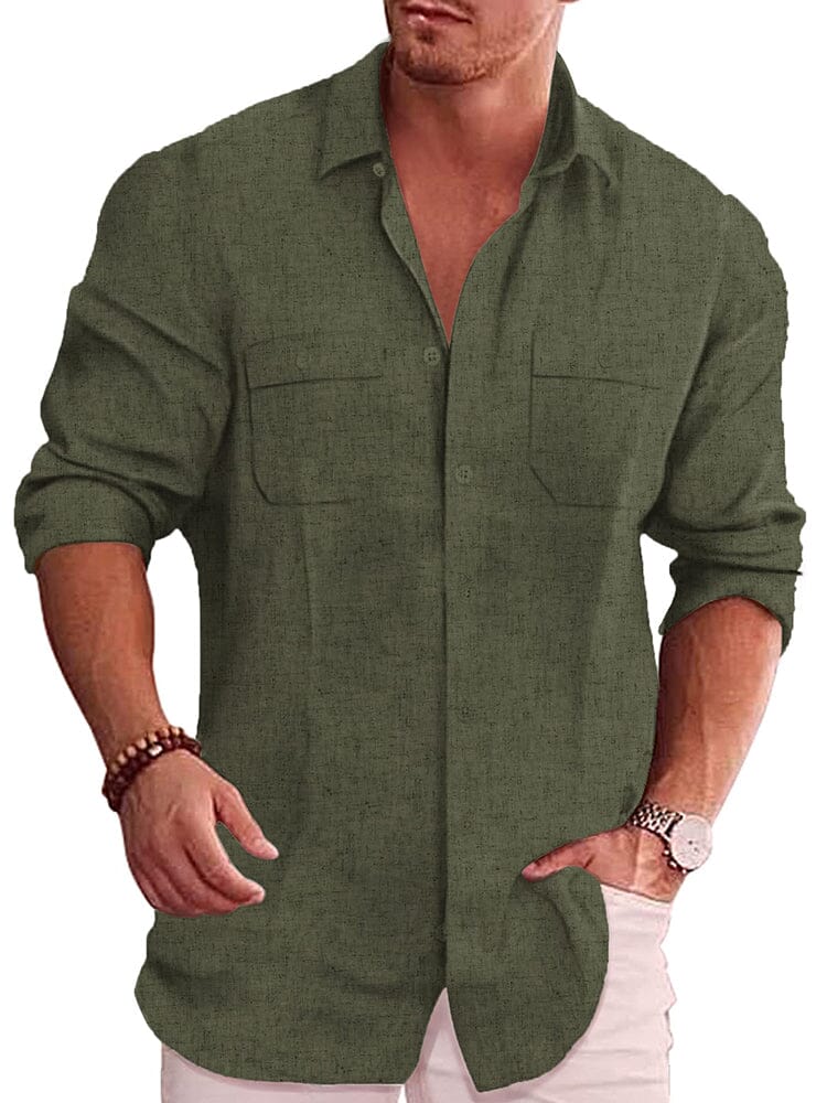 Casual Linen Blend Shirt (US Only) - Image 2