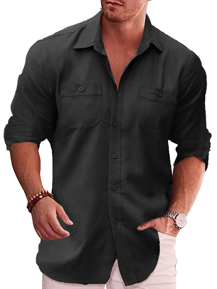 Casual Linen Blend Shirt (US Only) - Image 3