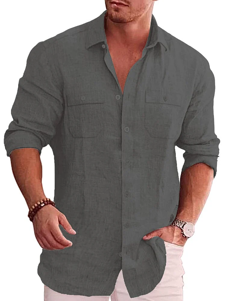 Casual Linen Blend Shirt (US Only) - Image 5