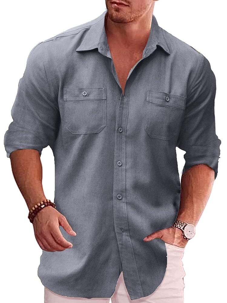 Casual Linen Blend Shirt (US Only) - Image 6