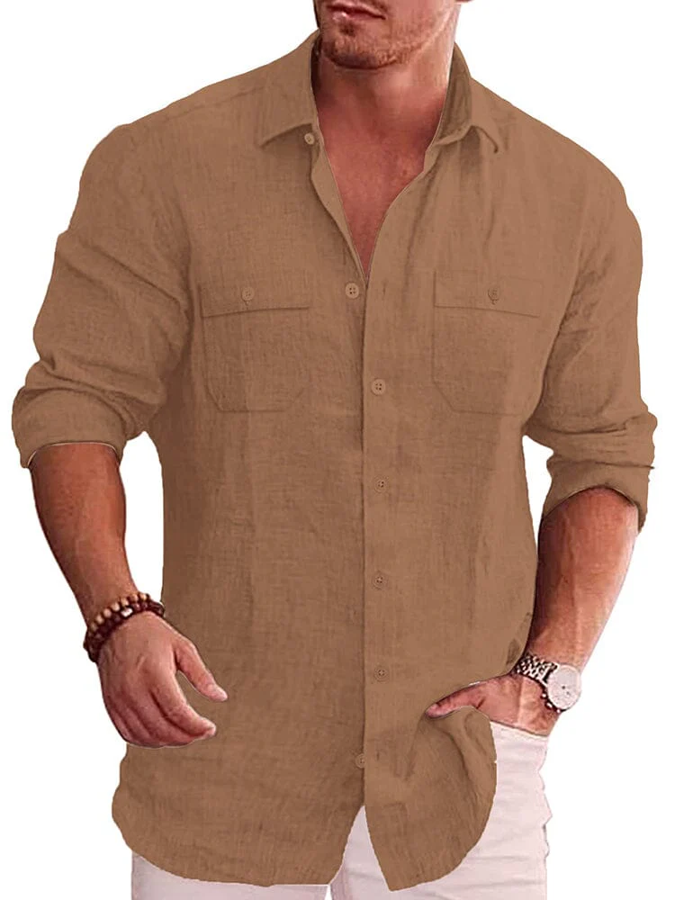 Casual Linen Blend Shirt (US Only) - Image 8