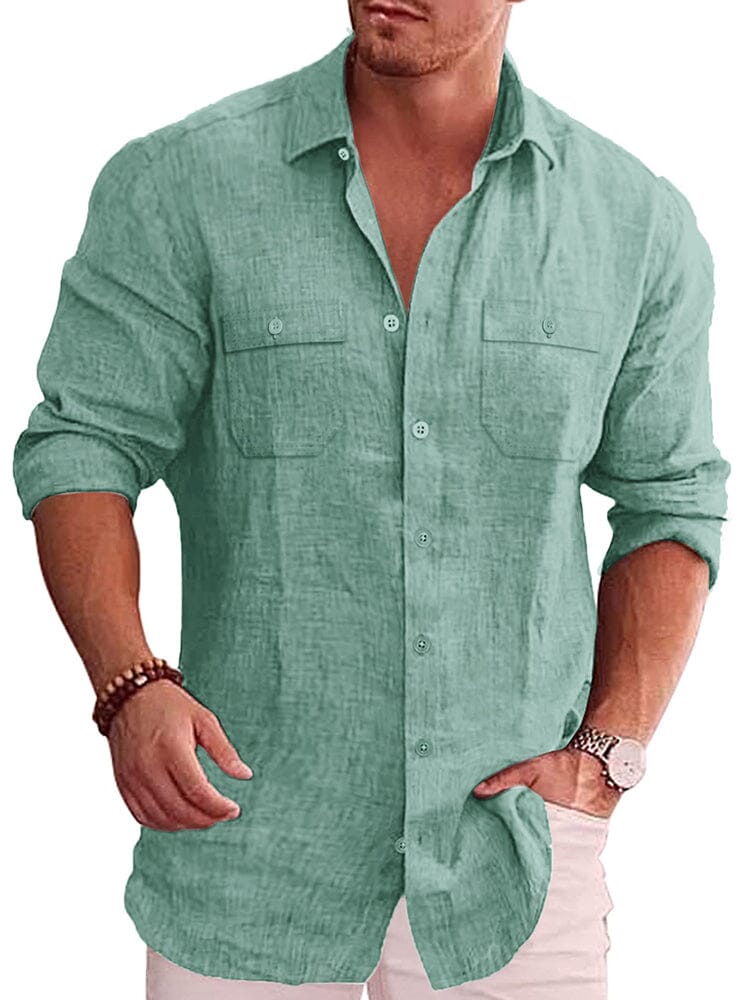 Casual Linen Blend Shirt (US Only) - Image 9