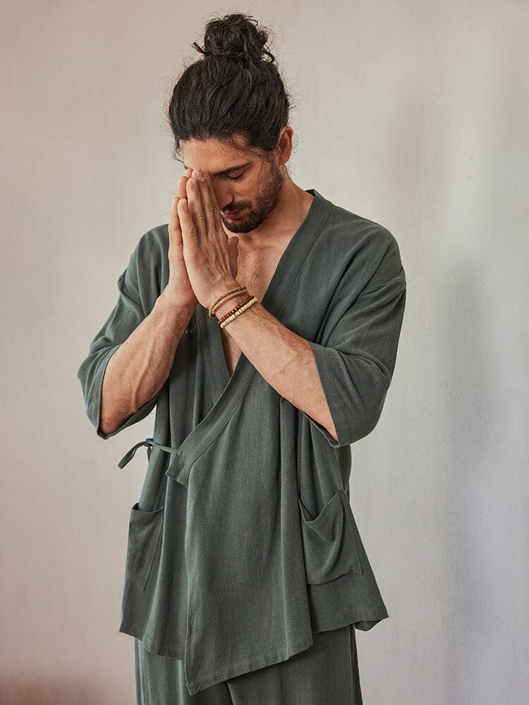 Casual Linen Blend Shirt Set - Image 4
