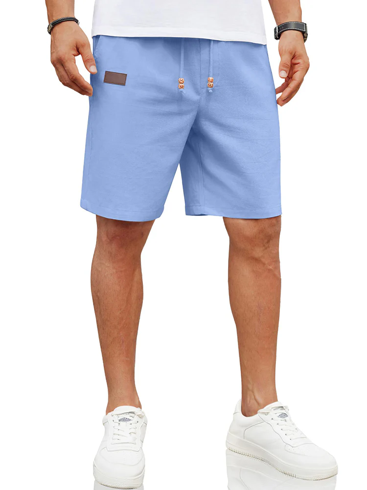 Casual Linen Blend Summer Shorts (US Only) - Image 12