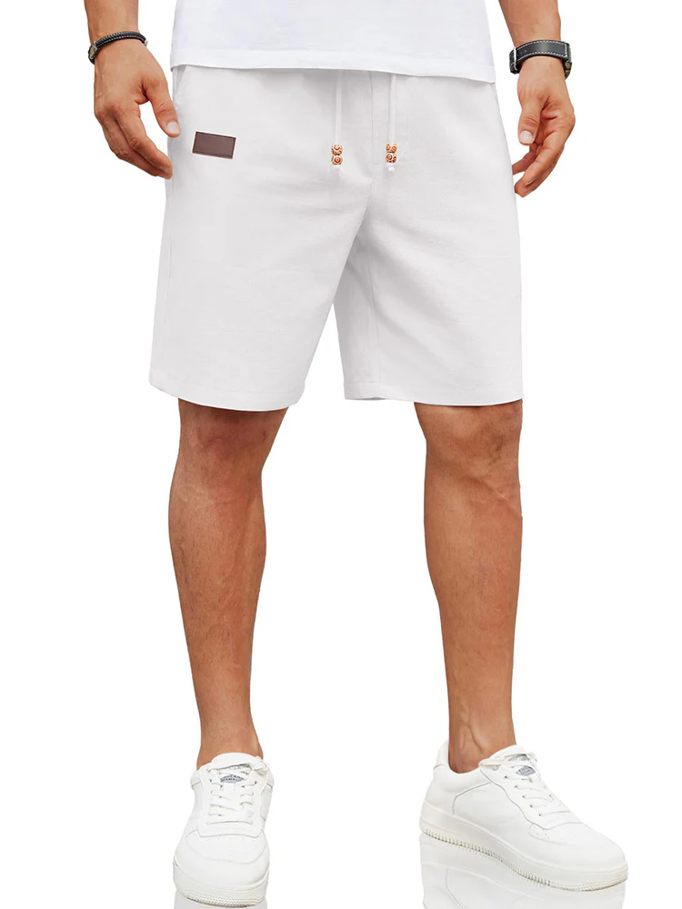 Casual Linen Blend Summer Shorts (US Only) - Image 13