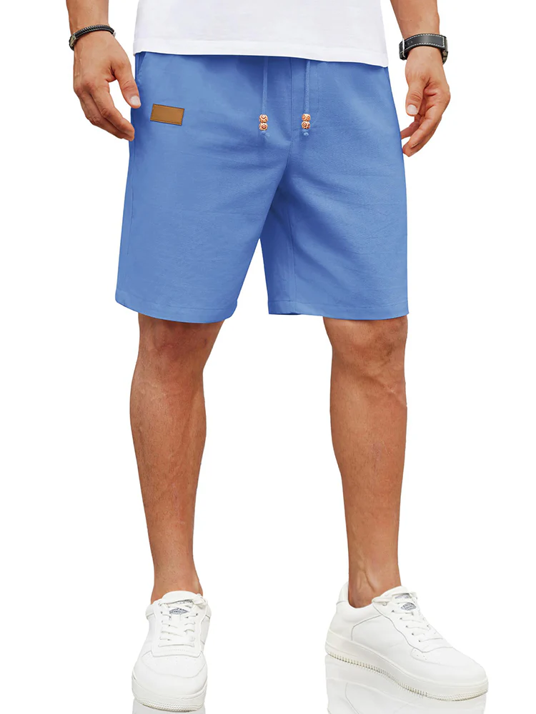 Casual Linen Blend Summer Shorts (US Only) - Image 14