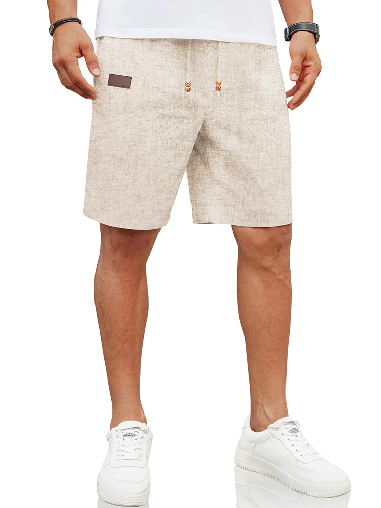 Casual Linen Blend Summer Shorts (US Only) - Image 17