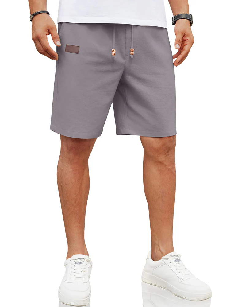 Casual Linen Blend Summer Shorts (US Only) - Image 9