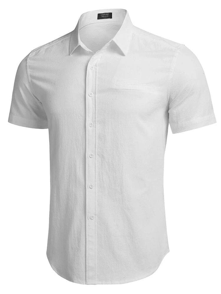 Casual Linen Button Down Shirt (US Only) - Image 11