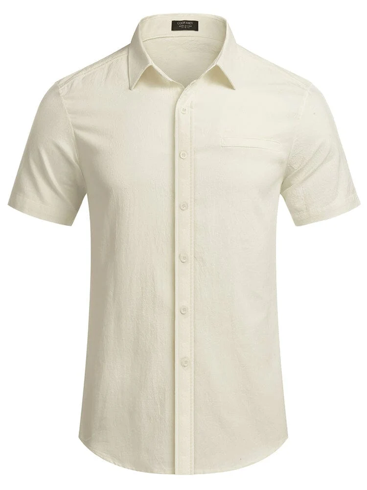 Casual Linen Button Down Shirt (US Only) - Image 3